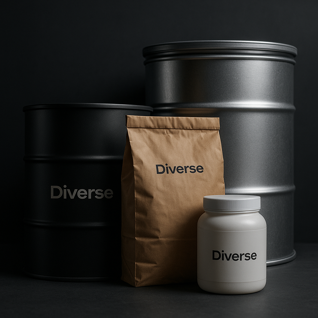 Presentación de ingredientes Diverse